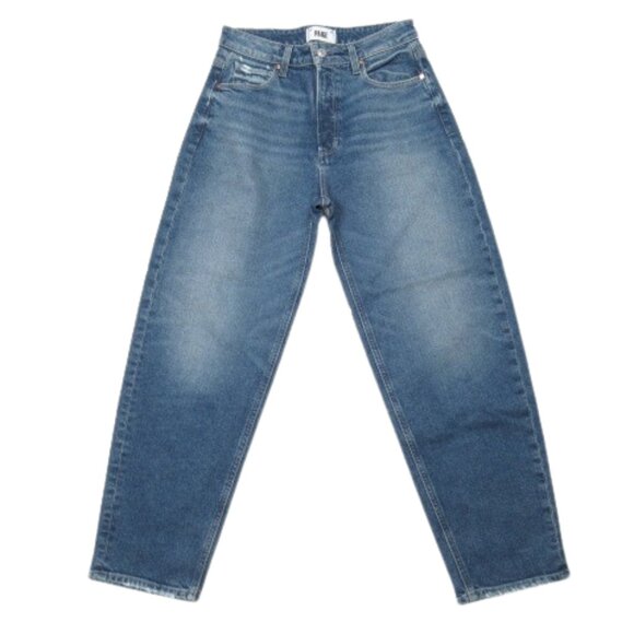 PAIGE Alexis High-Rise Barrel Jeans Lovejoy Distressed 27 - Picture 5 of 15